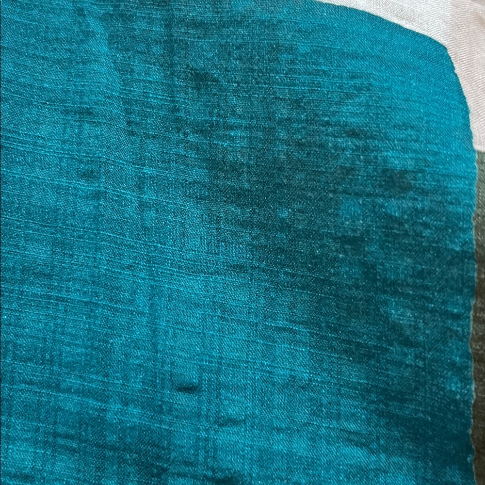 Banana Republic Cream Dress with Teal and Dark Green Blocks - Picture 7 of 10